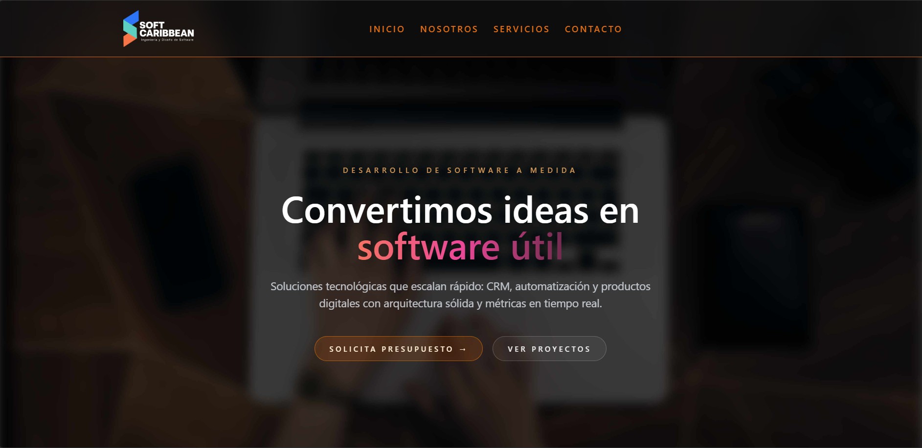 Vista previa de proyecto web corporativo