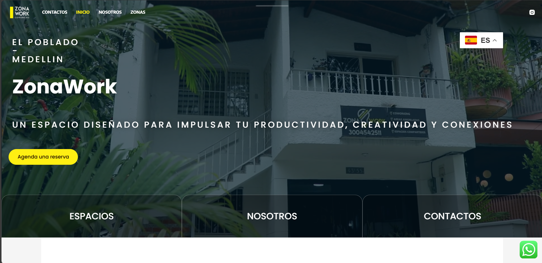 Pagina web ZonaWork